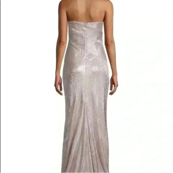 Rene Ruiz Collection Strapless Metallic Gown Size 14 - Picture 2 of 7